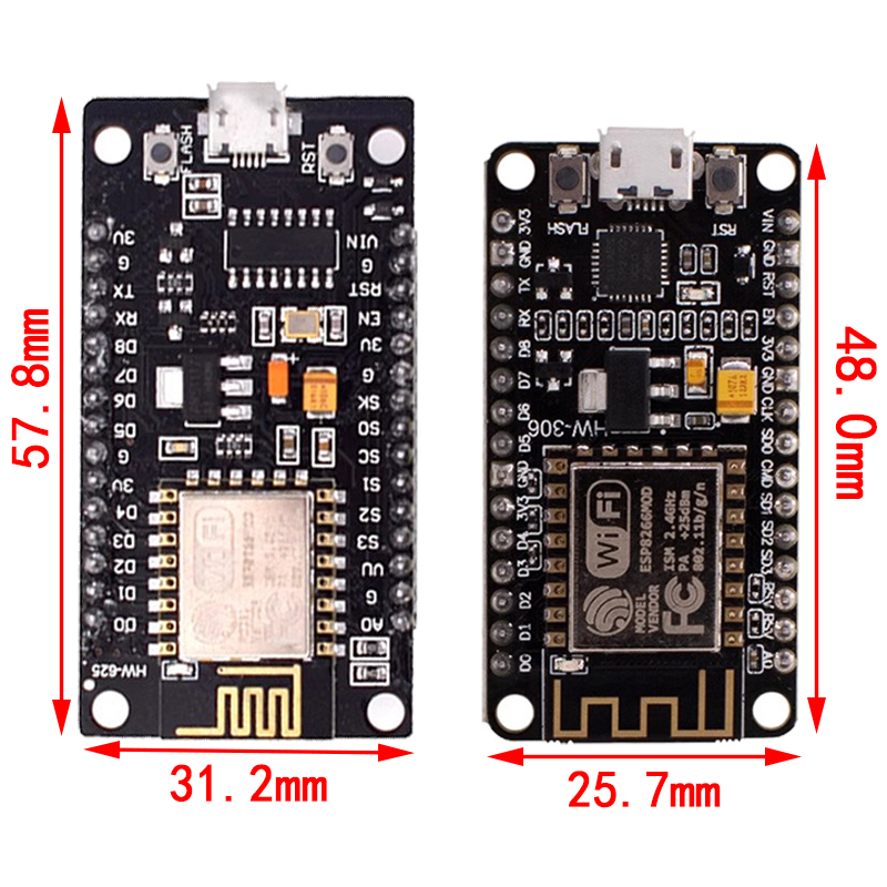 وحدة لاسلكية CH340/CP2102/CH91 - مراجعة Esp8266 Nodemcu Board وسعره